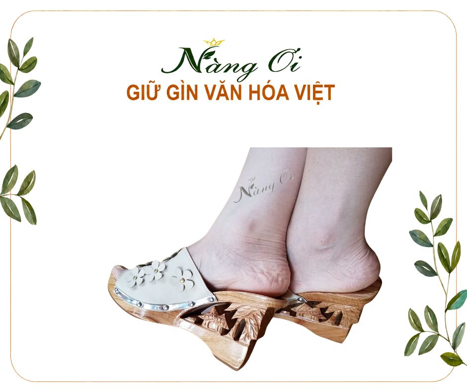 guốc gỗ cao gót